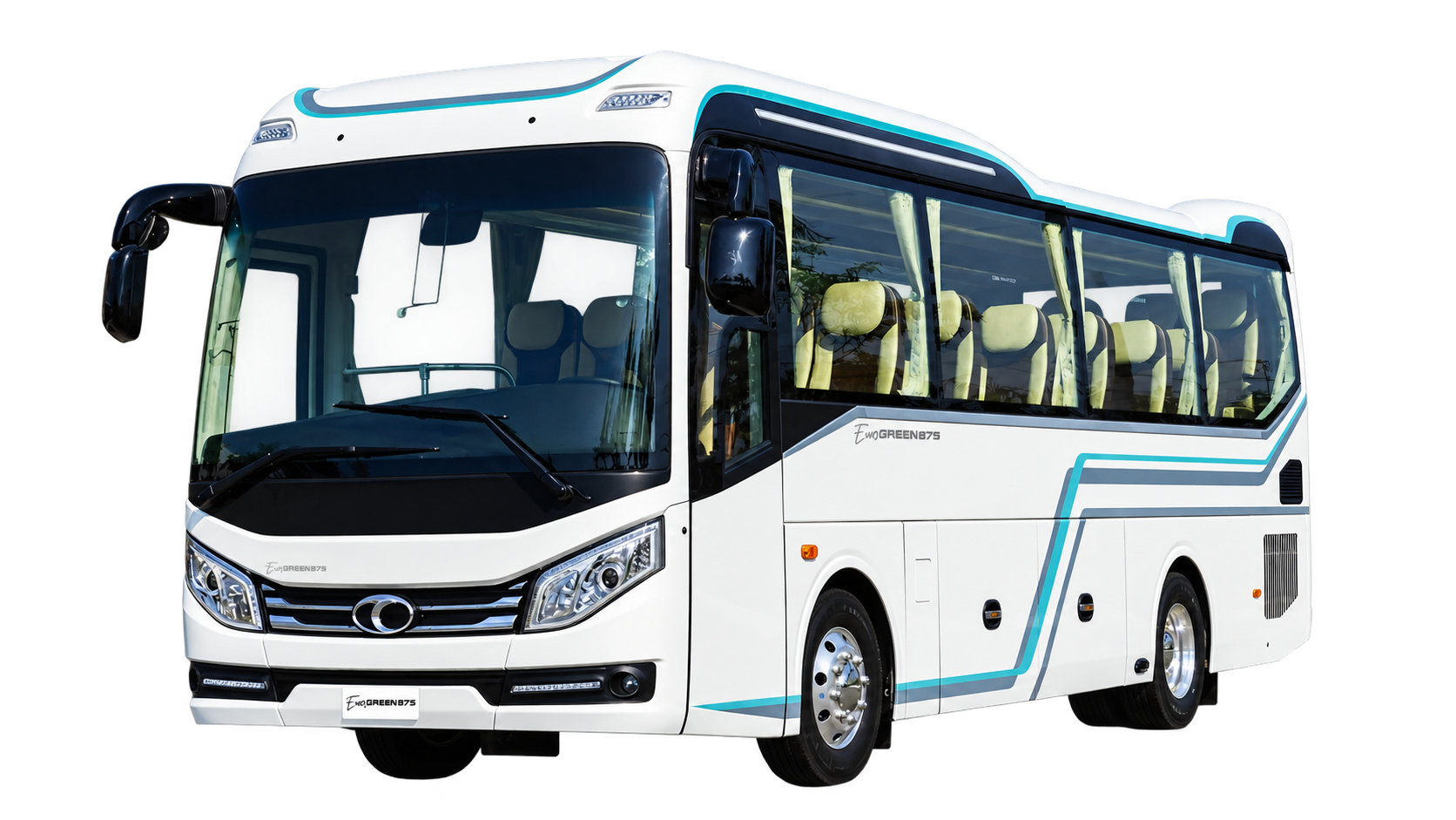 Xe 29 chỗ màu trắng phục vụ đưa đón và du lịch tại Phú Quốc